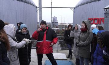 2016.11.21 Виробнича екскурсія екобіотехнологів на біогазову станцію в Рокитному