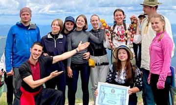 Tourists from KPI were recognized from the Book of Records of Ukraine