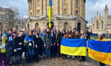 Student of the Igor Sikorsky Kyiv Polytechnic Institute Is among the Organizers of the Peace Rally in Oxford