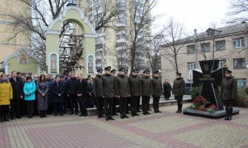 2020.02.20 Хвилина мовчання біля пам’ятника Героям Небесної Сотні 