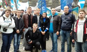 Колектив КПІ. Пікетування Кабінету Міністрів України з вимогою зберегти санаторій-профілакторій, 2014 р.