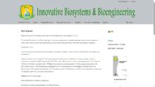 Innovative Biosystems and Bioengineering