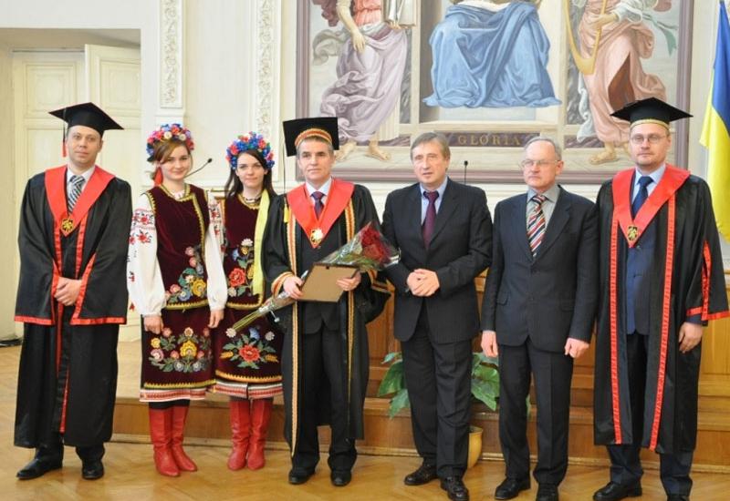 2013.04.01 The first astronaut of independent Ukraine Leonid Kadeniuk gained the degree of Honorary Doctor of Aircraft and Space Systems Faculty of NTUU "KPI"