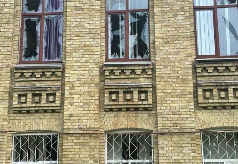 During a massive Russian bombardment, historic campus buildings were damaged