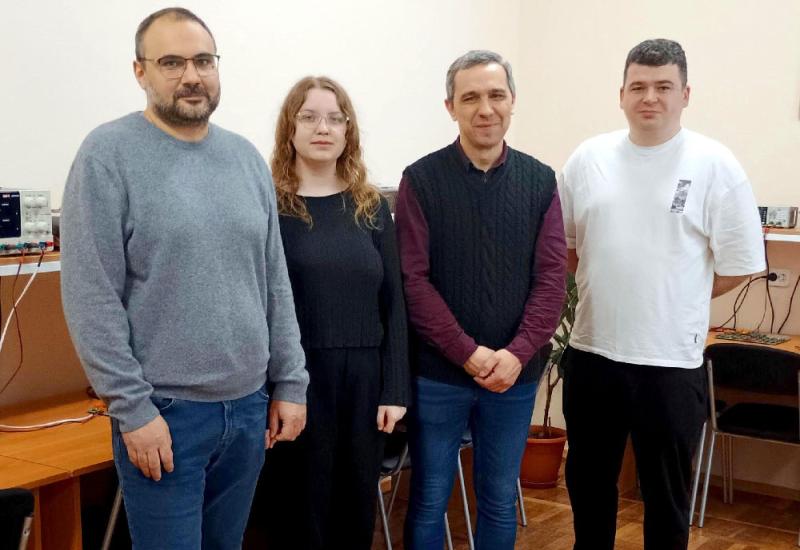From left to right: P. Safronov, T. Korolyuk, O. Bondarenko, D. Zinchenko