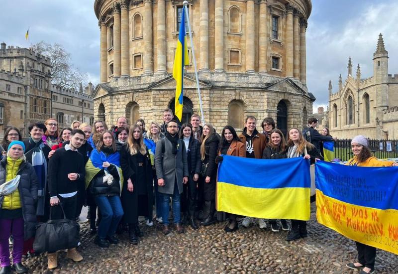 24.02.2023 КПІшниця серед організаторів мітингу миру в Оксфорді