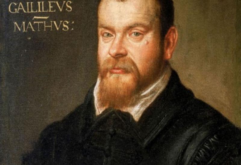 Portrait of Galileo Galilei (Feb. 15, 1564-Jan. 8, 1642) by artist Domenico Tintoretto (1560-1635).