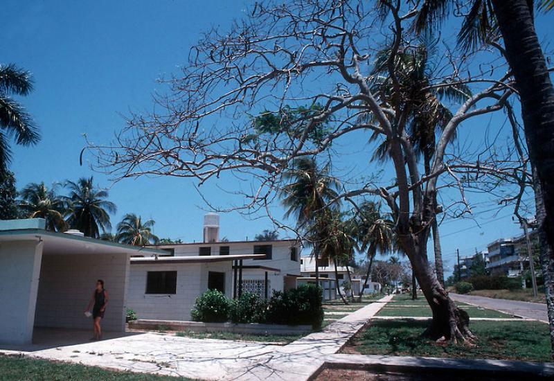 Child victims of Chernobyl recuperate in Cuba. the housing apartments that the staff and children stay in whilst at Tarara 