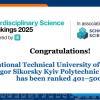 Igor Sikorsky Kyiv Polytechnic Institute is among the leaders of Ukraine in THE Interdisciplinary Science Rankings 2025